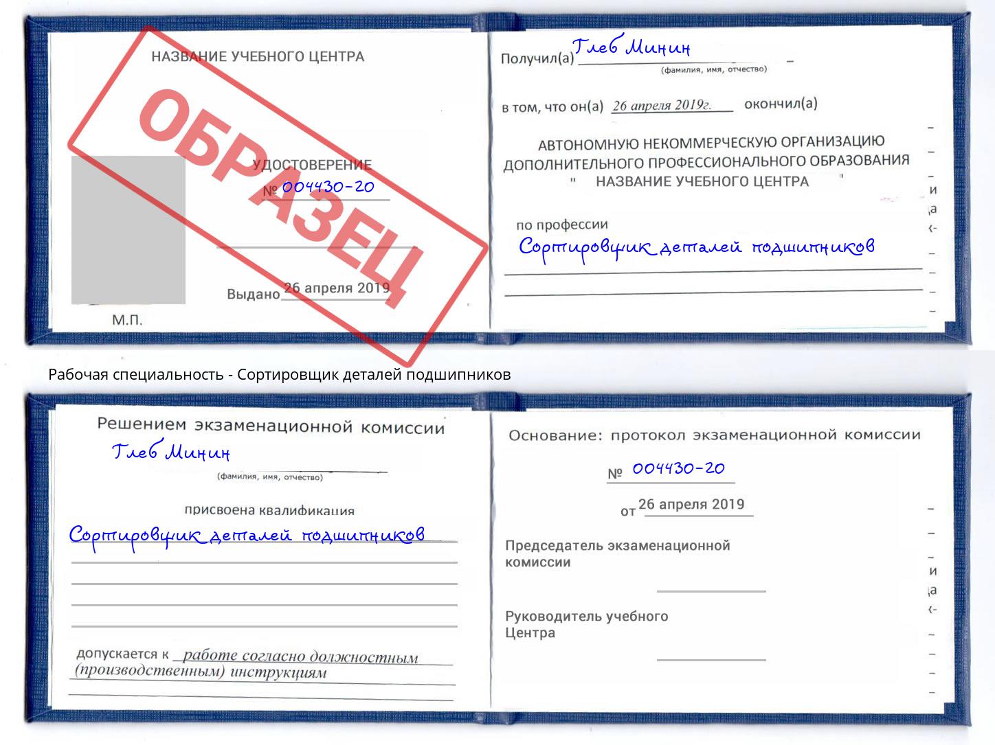 Сортировщик деталей подшипников Славянск-на-Кубани